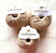3 balls x 50g Cashmere yarn 