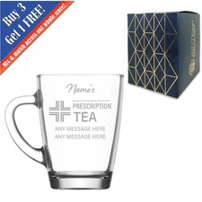 Personalised Glass Tea Cup