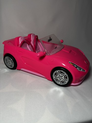 Barbie hot pink convertible - barbie,