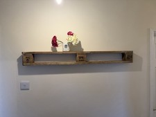 Reclaimed Pallet Wood Shelf