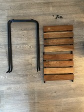 H&M Home Wood And Metal Side Table 