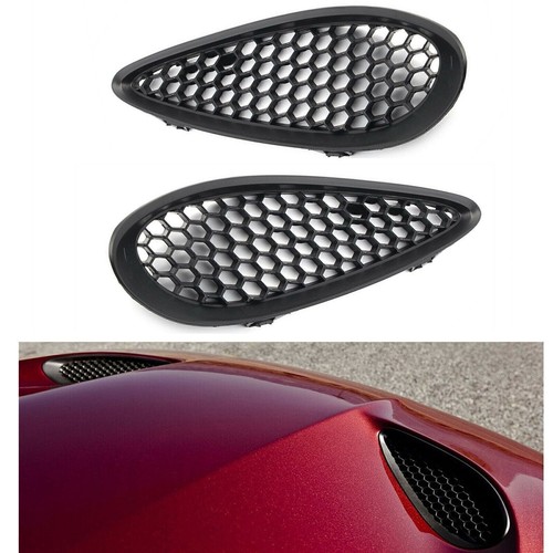 Black front hood - hood, grill