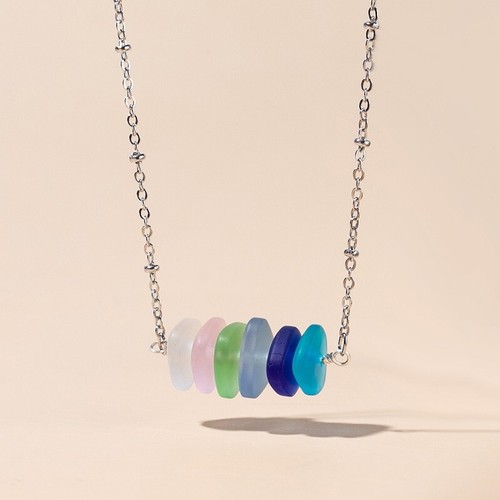 Eco reclaimed sea glass bead - reclaimed,