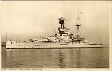 HMS Revenge (1915) WWI WWII Royal Navy super-dreadnought battleship postcard