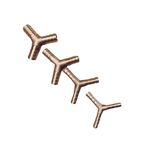 Brass hose joiner - , barbed