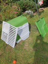 Eglu Go Up Chicken Coup with wheels and 1m run.