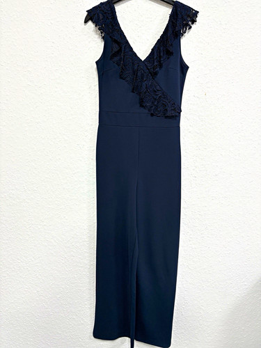 Quiz navy lace trim - lace,
