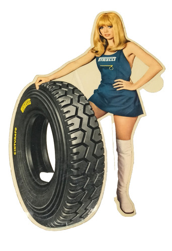 1960 pirelli nos girl - girl, &