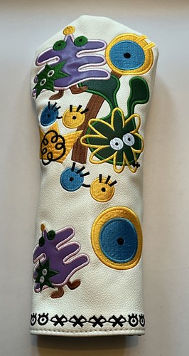 Colourful alien golf driver - colourful,
