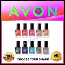 Avon Crushed Sparkling Crystals Nail Polish Enamel - 10ml - Choose Your Shade -