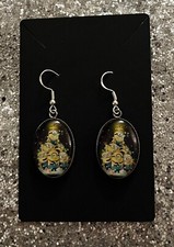 SILVER 925 CHRISTMAS TREE EARRINGS MINIONS JEWELLERY CARTOON GIFT FOR HER UNIQUE