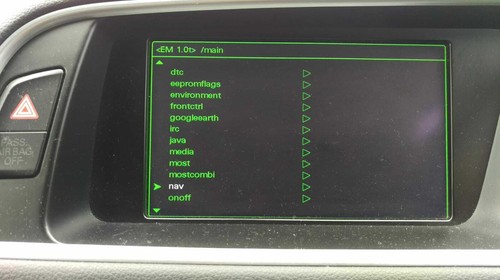 Audi hidden green menu - 'green', a1