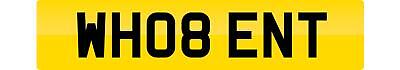 Private number plate wh08 ent - private,