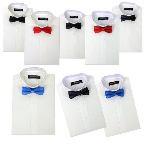 Boys wing collar shirts - collar, bow