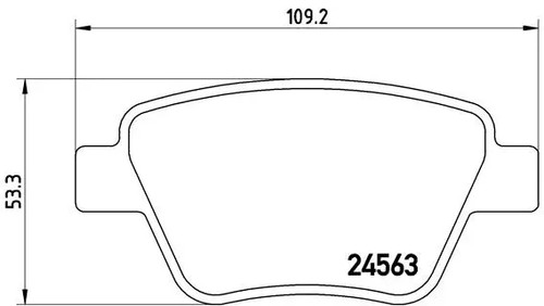 Rear brake pad set disc - brake,