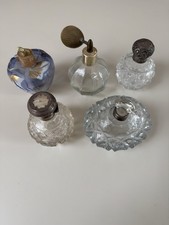 5 x Vintage Cut Glass Sterling