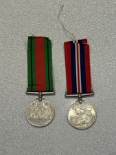 British WW2 Defence Medal & 1939-45 War Medal - Original