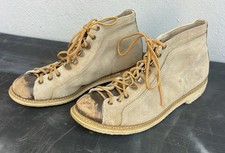 Vtg 70s Distressed Suede