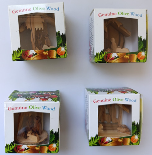 Nativity olive wood christmas - olive,