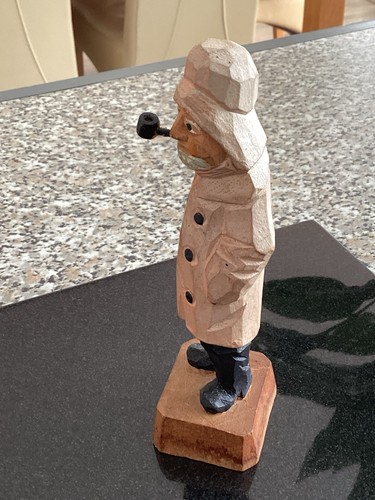 Vintage carved wooden - carved,