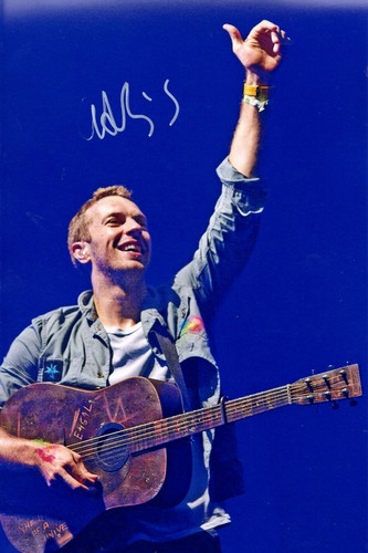 Chris martin coldplay signed - martin,