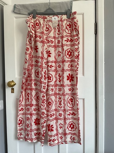 Ladies red cream - tu, wide