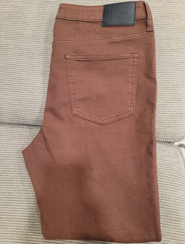 Express men brown skinny - brown,