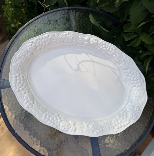 Vintage large white embossed - vintage,