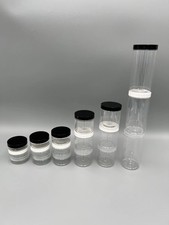 Clear Storage Plastic Jar with Lids in size 50ml 75ml 100ml 200ml 250ml 500ml