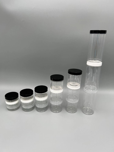Clear storage plastic jar with - jar,