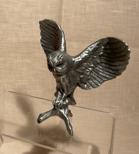 Franklin mint owl pewter - mint,