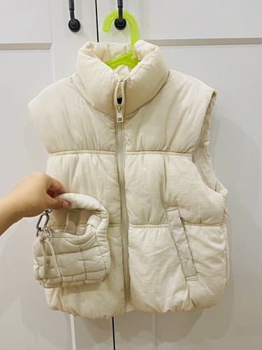 Love tree quilted puffer - tree, zip