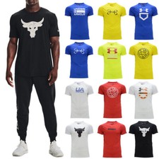 UNDER ARMOUR Dri-Fit Mens T Shirts Short Sleeve Quick Dry Sports Running Top NEW