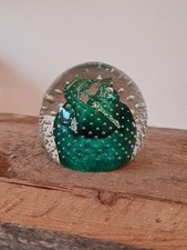 Caithness Scotland Glass Paperweight - Cauldron