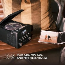 Roberts Radio SOUND49 FM/DAB/DAB+ Digital Clock Radio with Bluetooth & CD Player