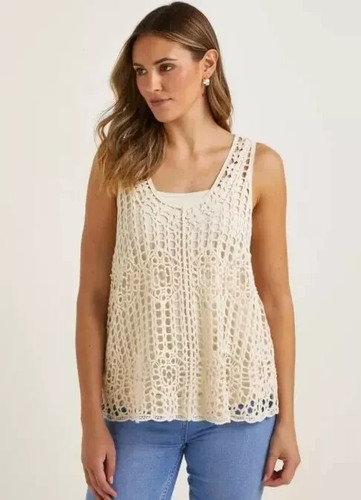 Bnwt cream crochet top - bnwt,