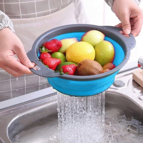 Collapsible colander with - collapsible,