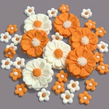 30 Edible Orange Fondant