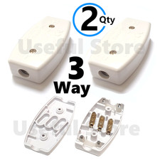2x 13A In-Line Connector 3 Way