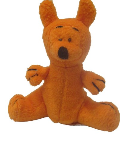 Bright orange little kangaroo
