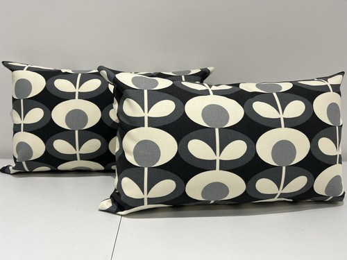 Grey oval flowers orla kiely - grey,