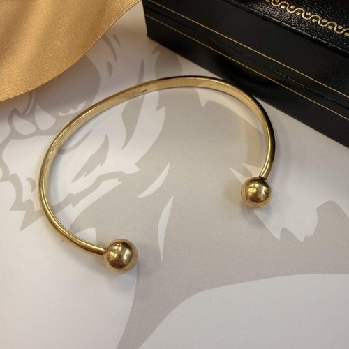 9ct yellow gold torque - torque, bangle