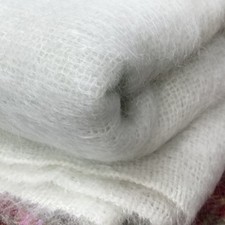 1m By 1.5m Open Knit Mohair Fabric Remnant Crafts Light Green Vintage Rare