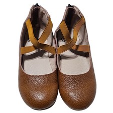 Monkey Feet Flats Girls Brown
