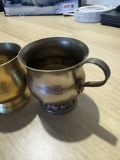 Pewter Cups Vintage Small Cups Metal Drinking Cup
