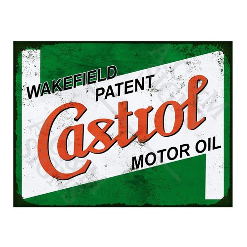 Metal tin sign plaque castrol - plaque,