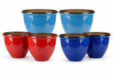 2 x 30cm Red/Sky Blue/Dark