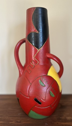 Antique pottery jug vase - antique,