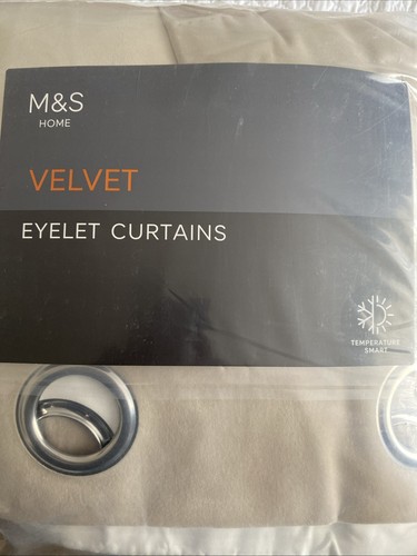 Beige velvet eyelet - m&s,