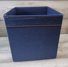 Ikea DRONA Storage Denim Fabric Storage Box Basket Ikea Kallax Unit Blue x 3